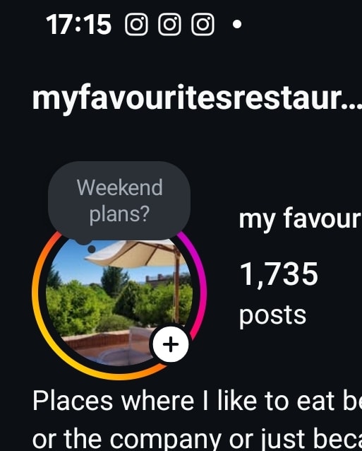 My favourite restaurants 
